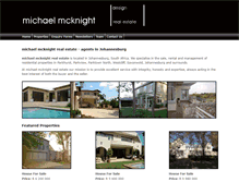 Tablet Screenshot of mcknightrealestate.co.za